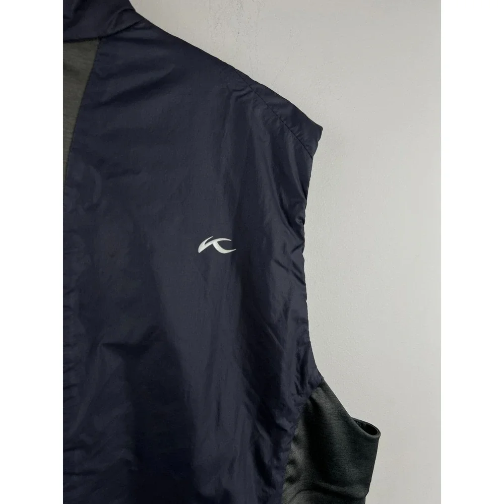 KJUS Men Radiation Vest Navy Blue Grey Golf Full Zip Puffer MG40-D01 Size 2XL